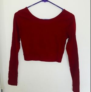 Maroon Forever 21 Crop Top